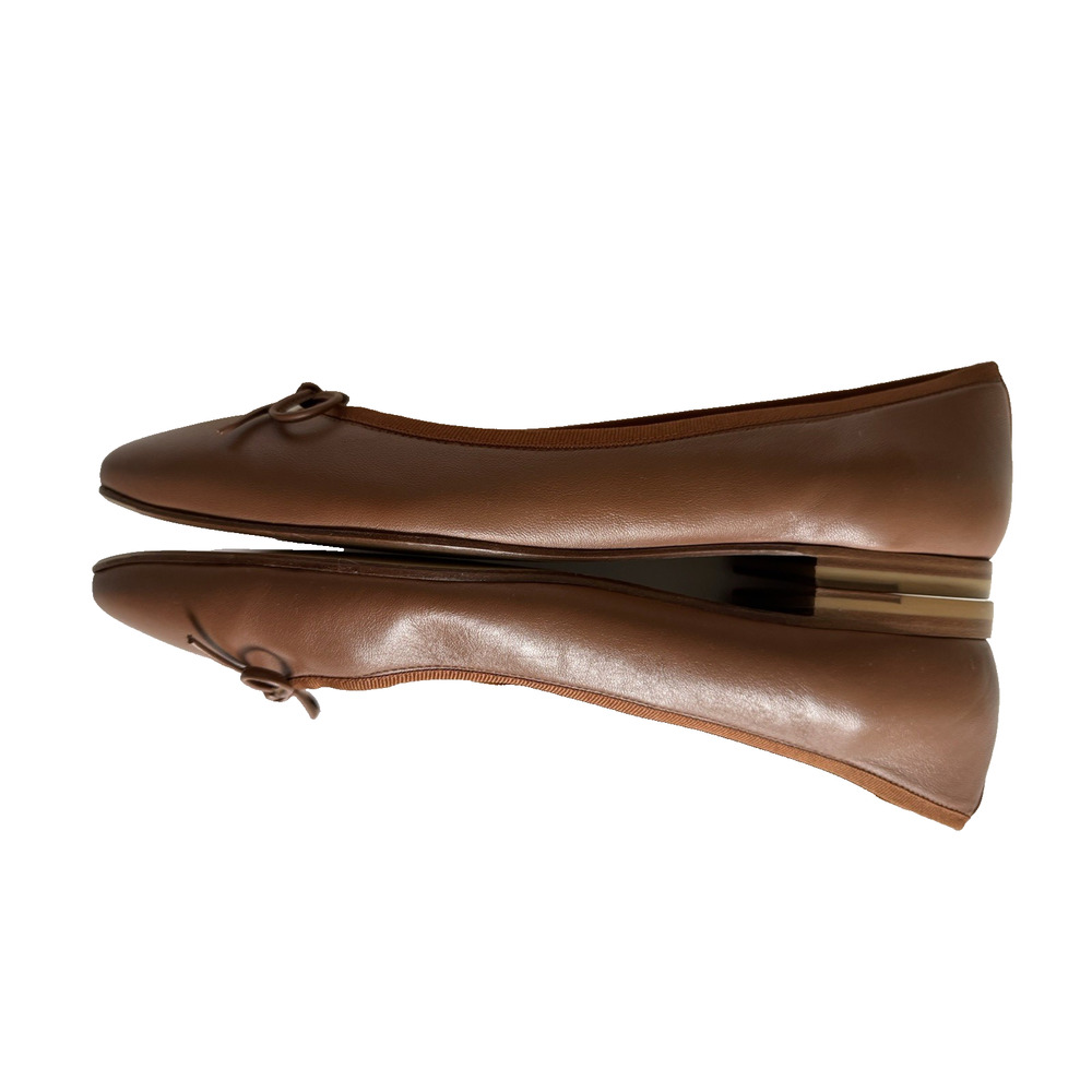 Margaux Brown Pointed Toe Ballet Flats - Picture 11 of 11
